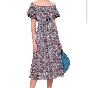 Tory Burch Floral Off-the-Shoulder Dress